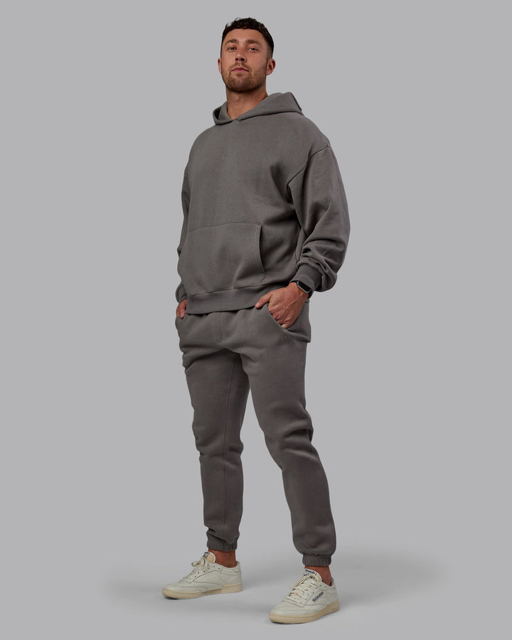 Man wearing MVP Joggers - Storm Front
