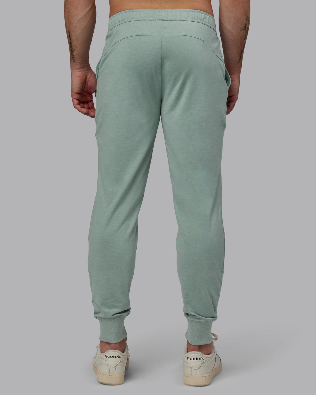 Man Wearing Restore CloudFLX Jogger - Iceberg Green Marl