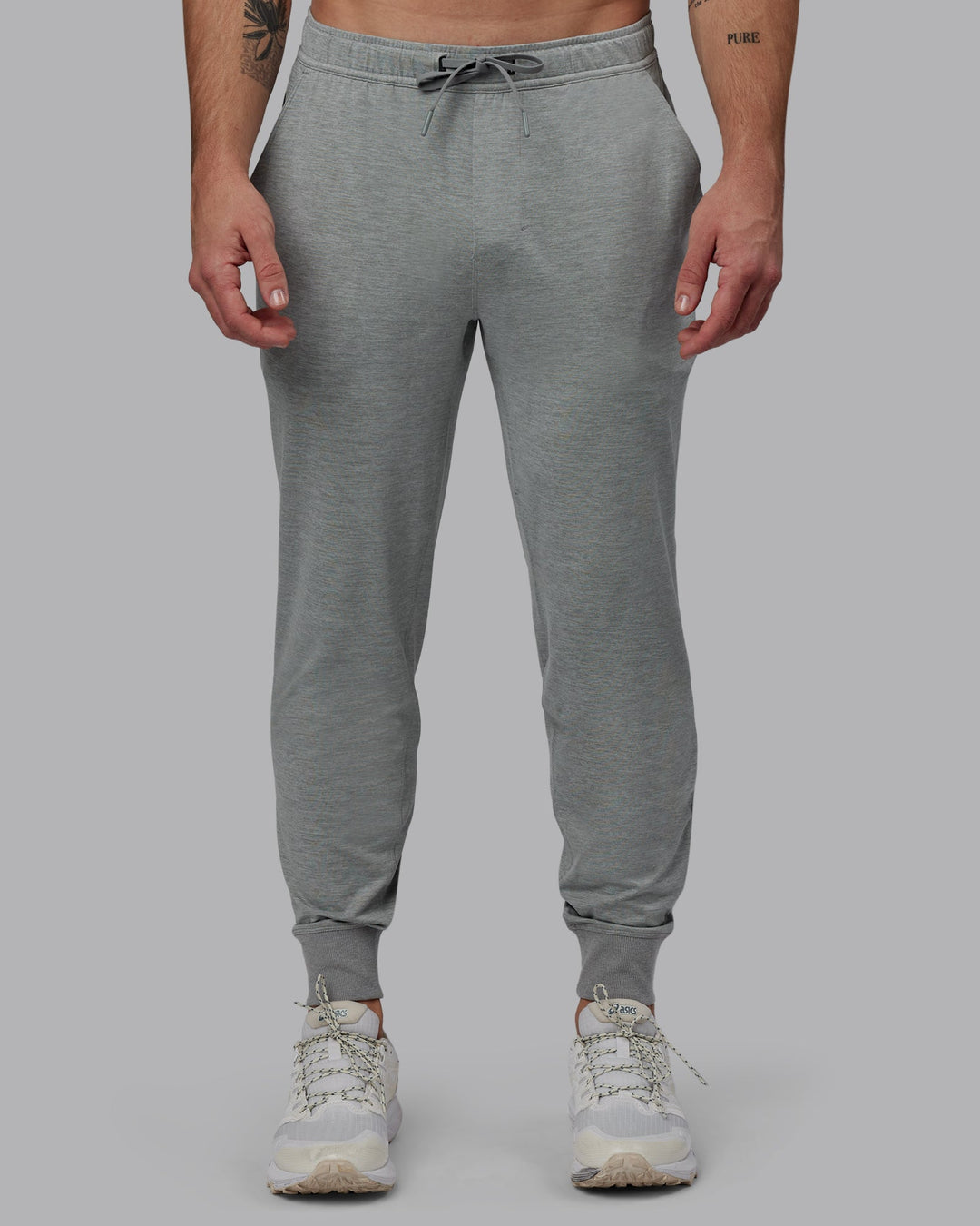 Man Wearing Restore CloudFLX Jogger - Light Grey Marl