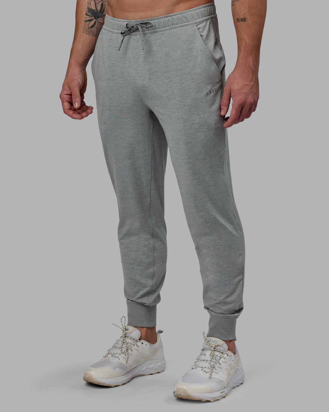 Man Wearing Restore CloudFLX Jogger - Light Grey Marl