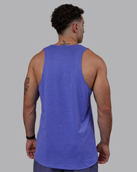 Man wearing Perform VapourFLX Tank - Baja Blue Marl