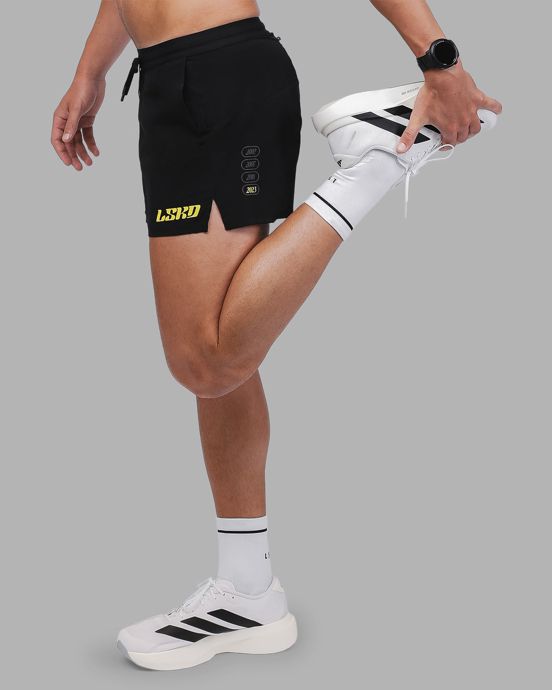 Man wearing Pace 3&quot; Logo Short - Black