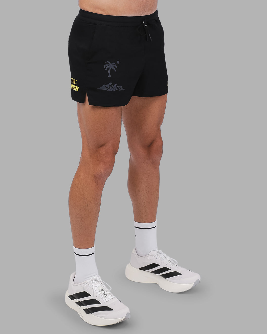 Man wearing Pace 3&quot; Logo Short - Black