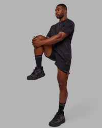 Pace 5" Lined Running Short - Black-Reflective | Thumbnail Index: 7