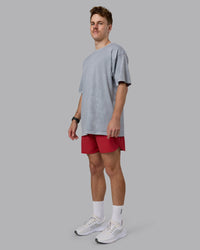 Man wearing Power Oversized Tee - Tradewinds Washed | Model:Cameron | Size:M