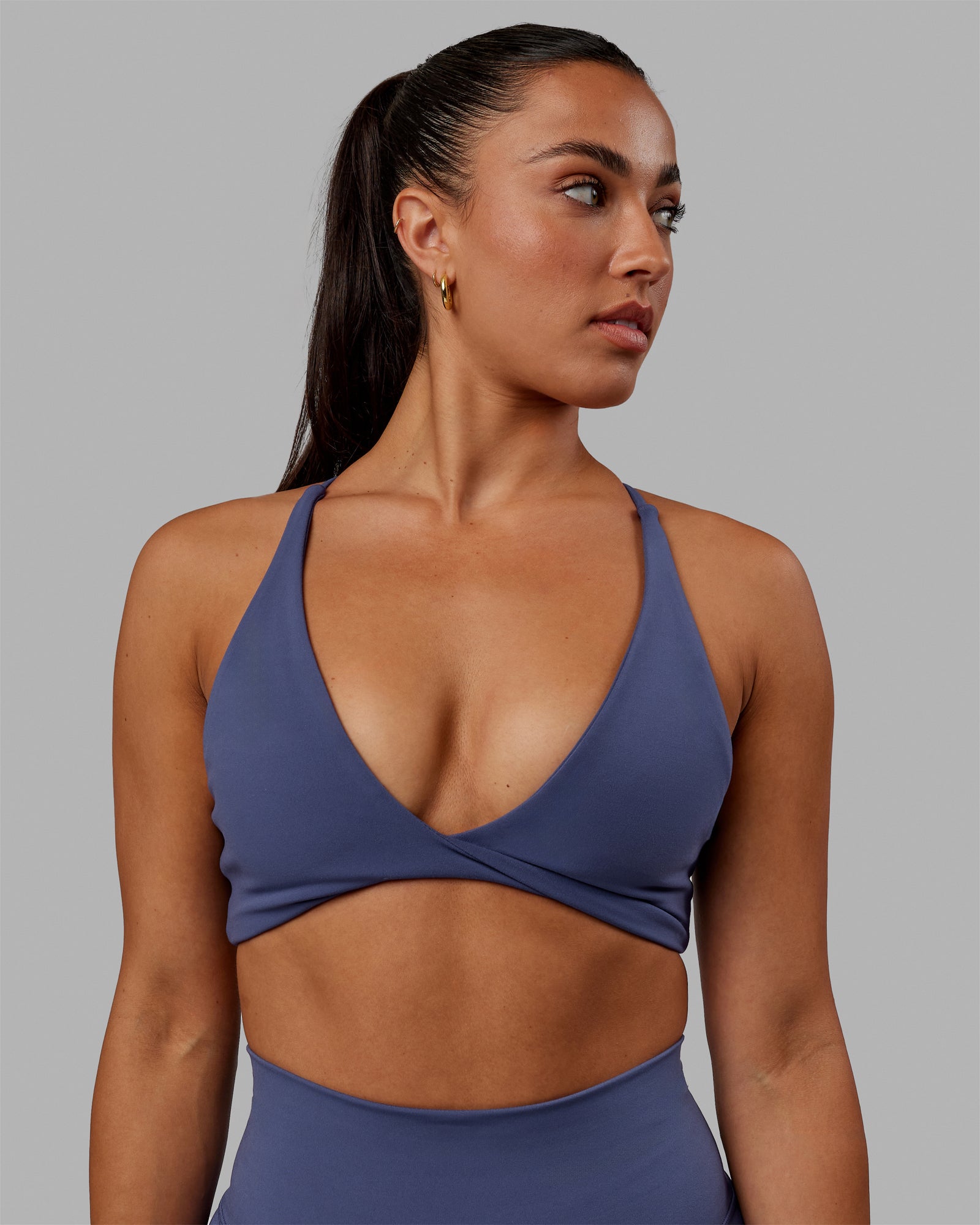 Woman wearing Progression Bra - Future Dusk