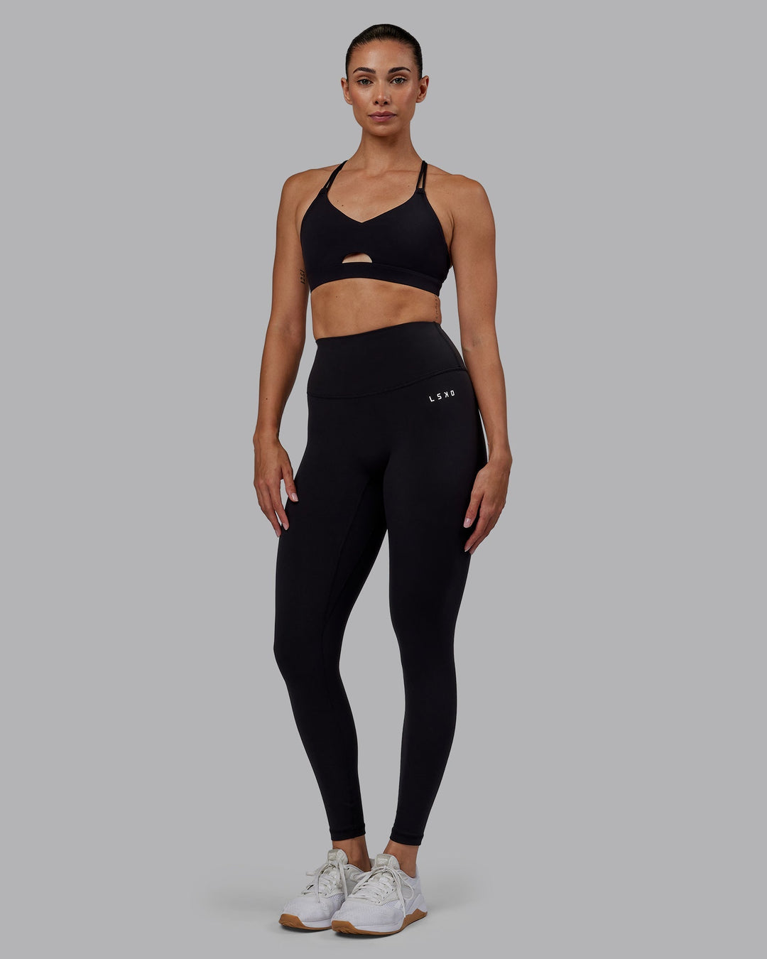 Woman wearing RXD High Waist Full Length Leggings - Black