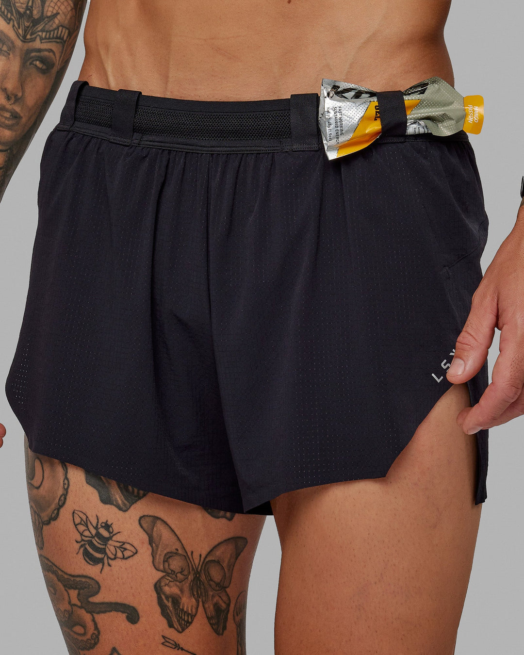 Man wearing Race Day Running Short 3&quot; - Black