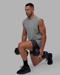 Man wearing Rep 5'' Performance Short - Asphalt