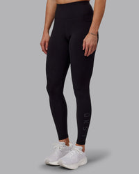 Woman wearing Rep Ultra High-Rise Tall Legging Pockets - Black-Black