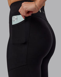 Woman wearing Rep Ultra High-Rise Tall Legging Pockets - Black-Black