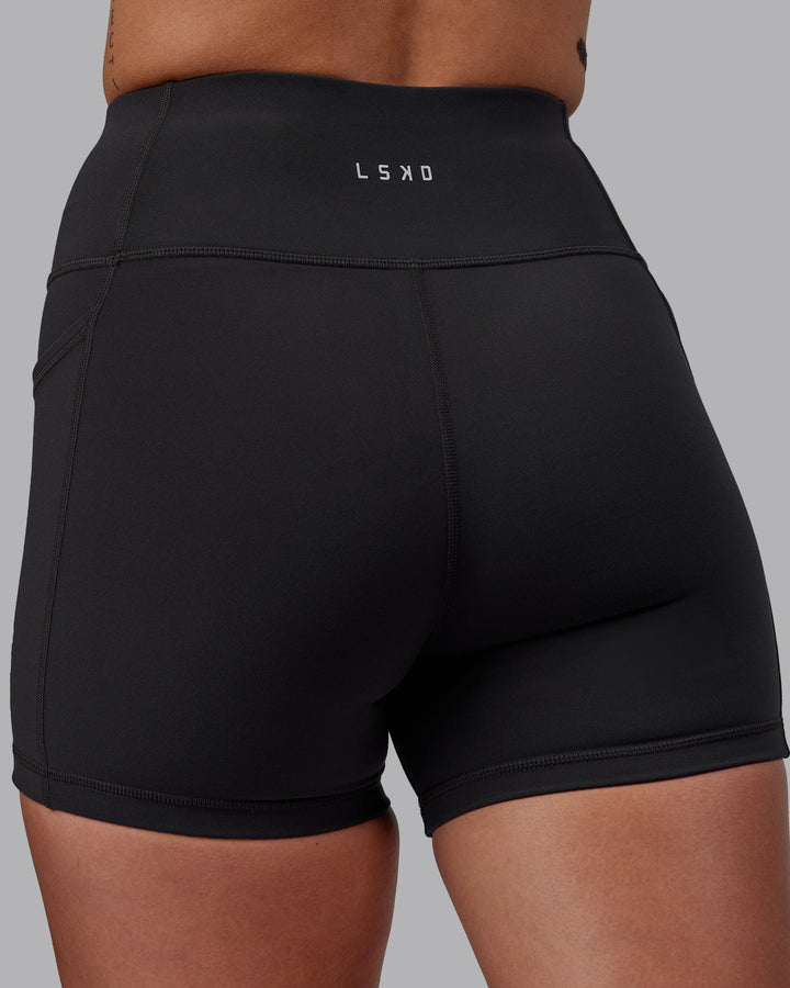 Rep X-Length Shorts - Pirate Black-White
