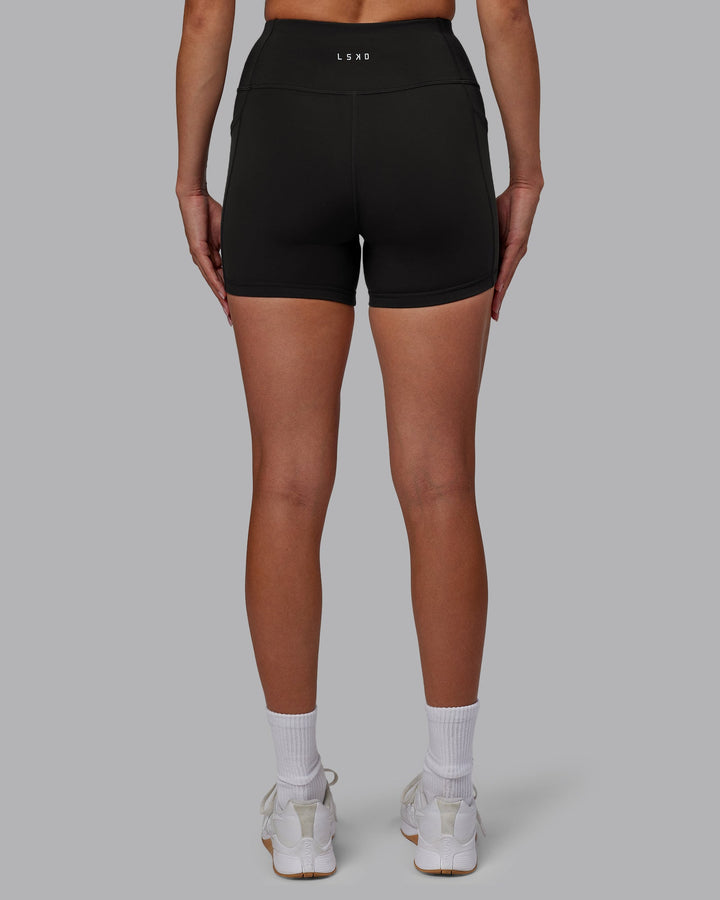 Rep X-Length Shorts - Pirate Black-White
