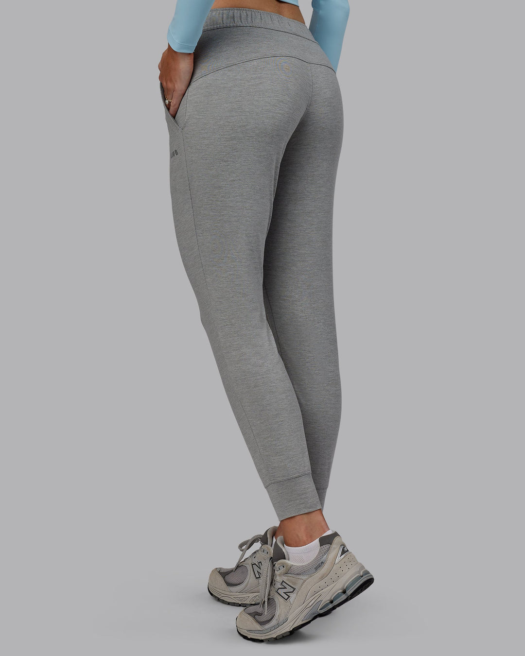 Women Wearing Restore CloudFLX Joggers - Light Grey Marl