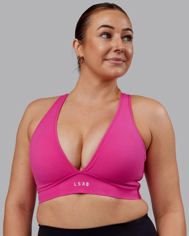 Stamina Sports Bra (D/DD/E) - Fuchsia Pink
