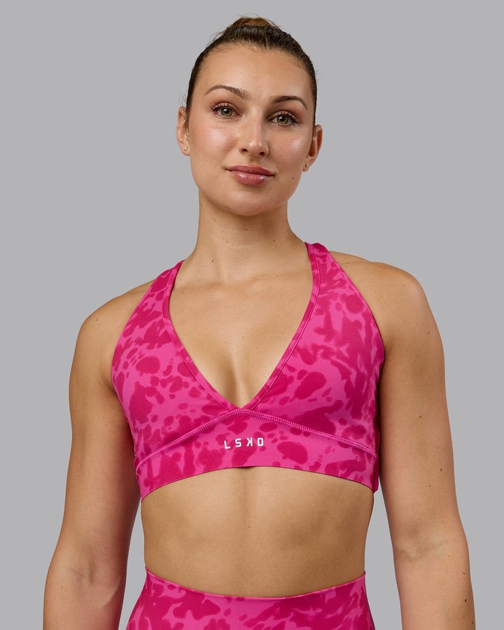 Stamina Sports Bra - Strawberry-Lava Lamp
