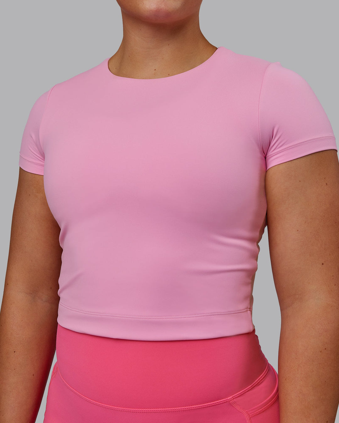 Staple Cropped Tee - Bubblegum