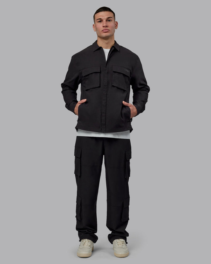 Man wearing Street-Tech Jacket - Black
