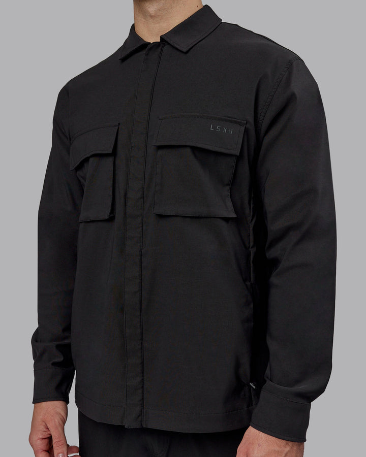 Man wearing Street-Tech Jacket - Black
