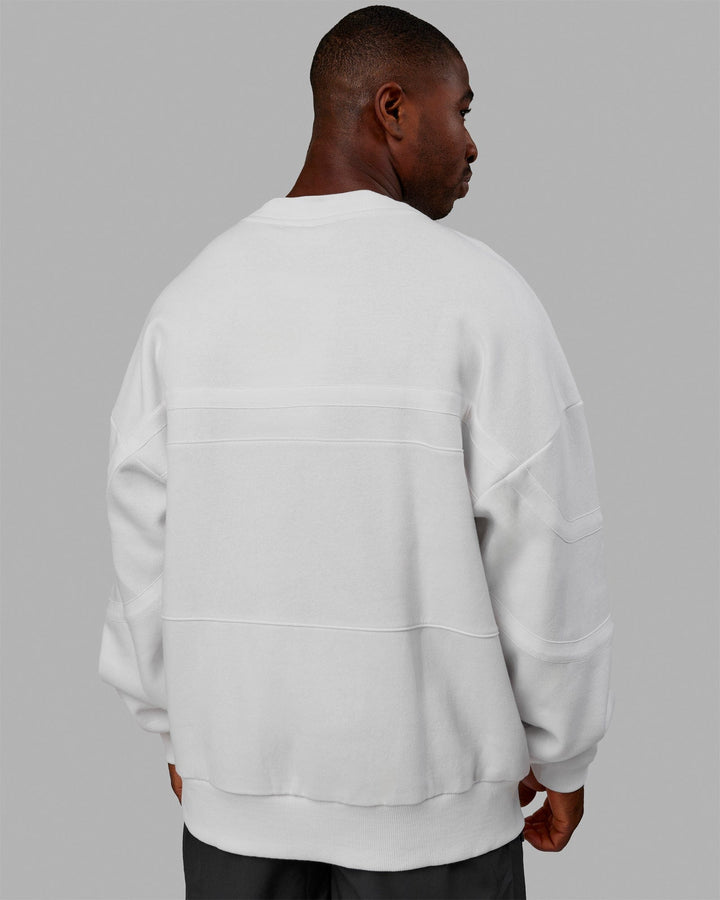 Unisex PrimeTime Sweater Oversize - White-White