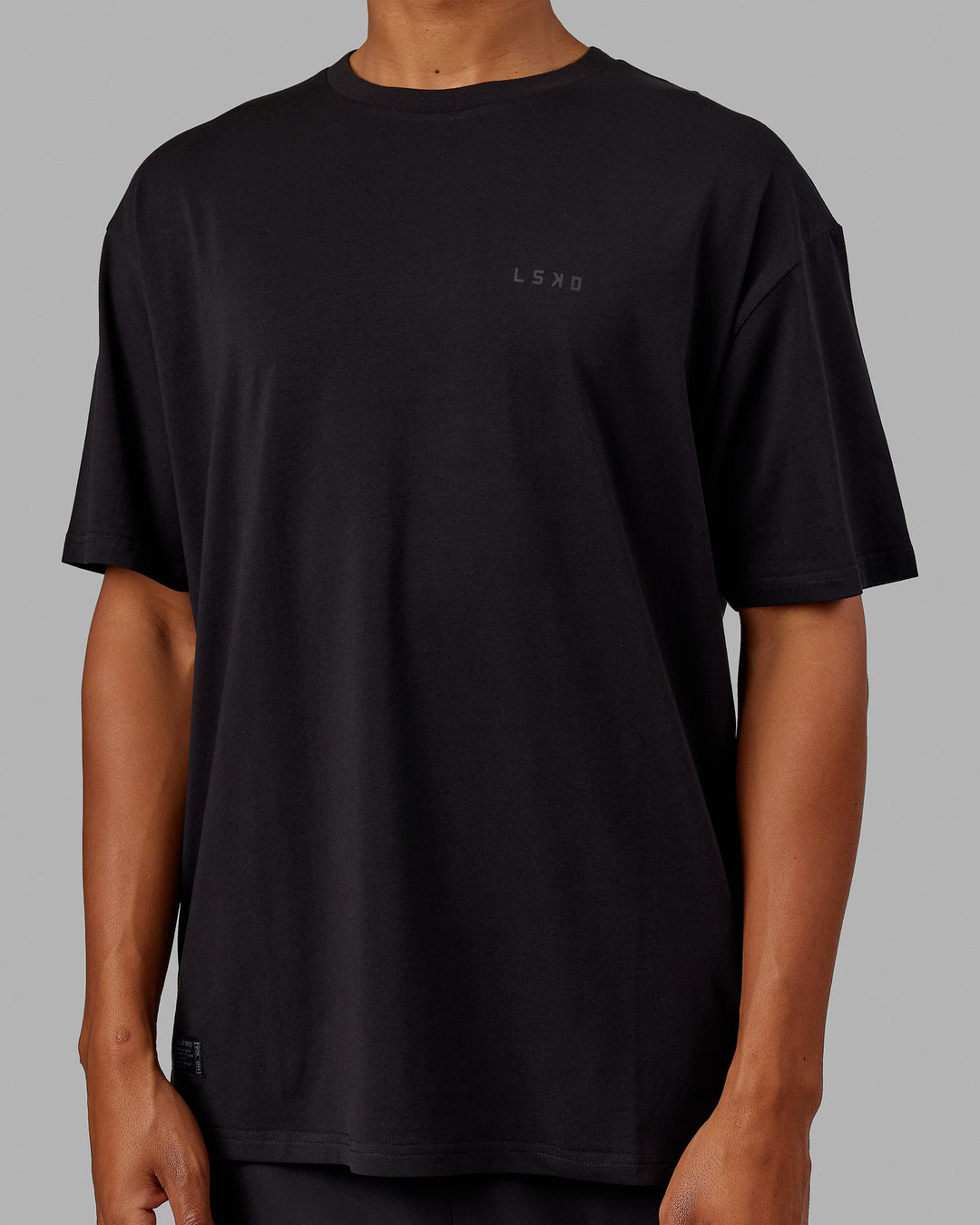 Unisex VS5 FLXCotton Tee Oversize - Black-Black