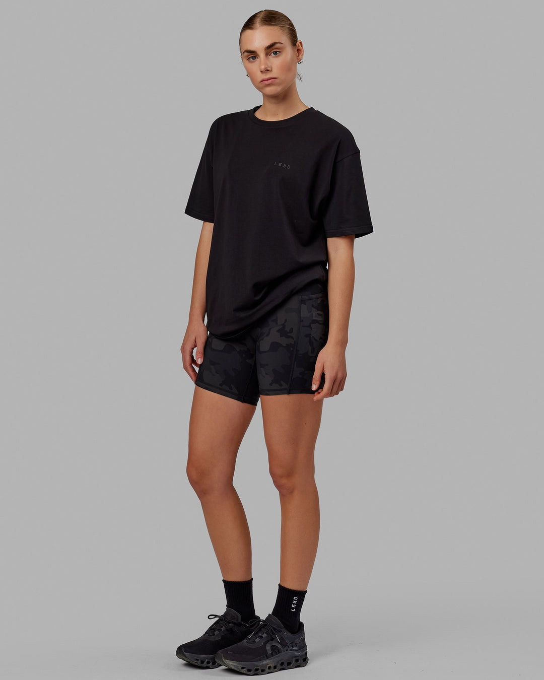 Unisex VS5 FLXCotton Tee Oversize - Black-Black