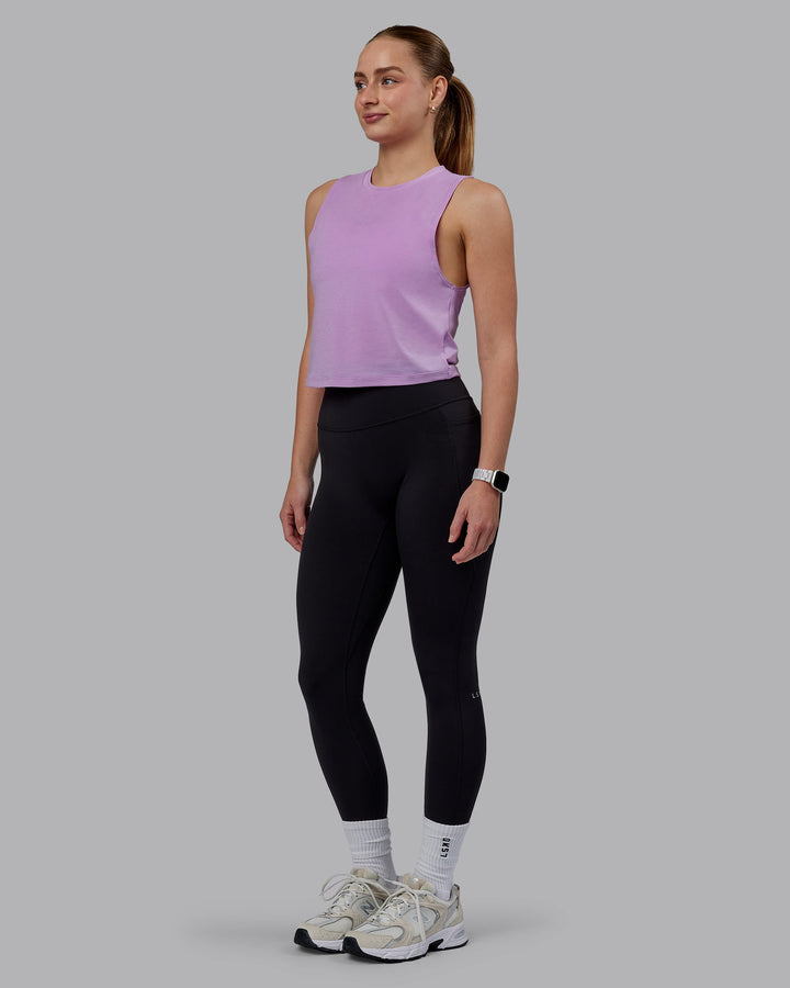 Vital Cropped Training Tank - Light Violet
