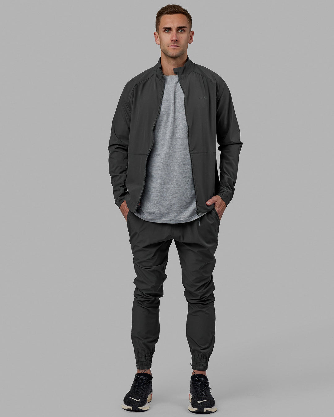 Warm Up Zip Cuff Performance Pant - Asphalt