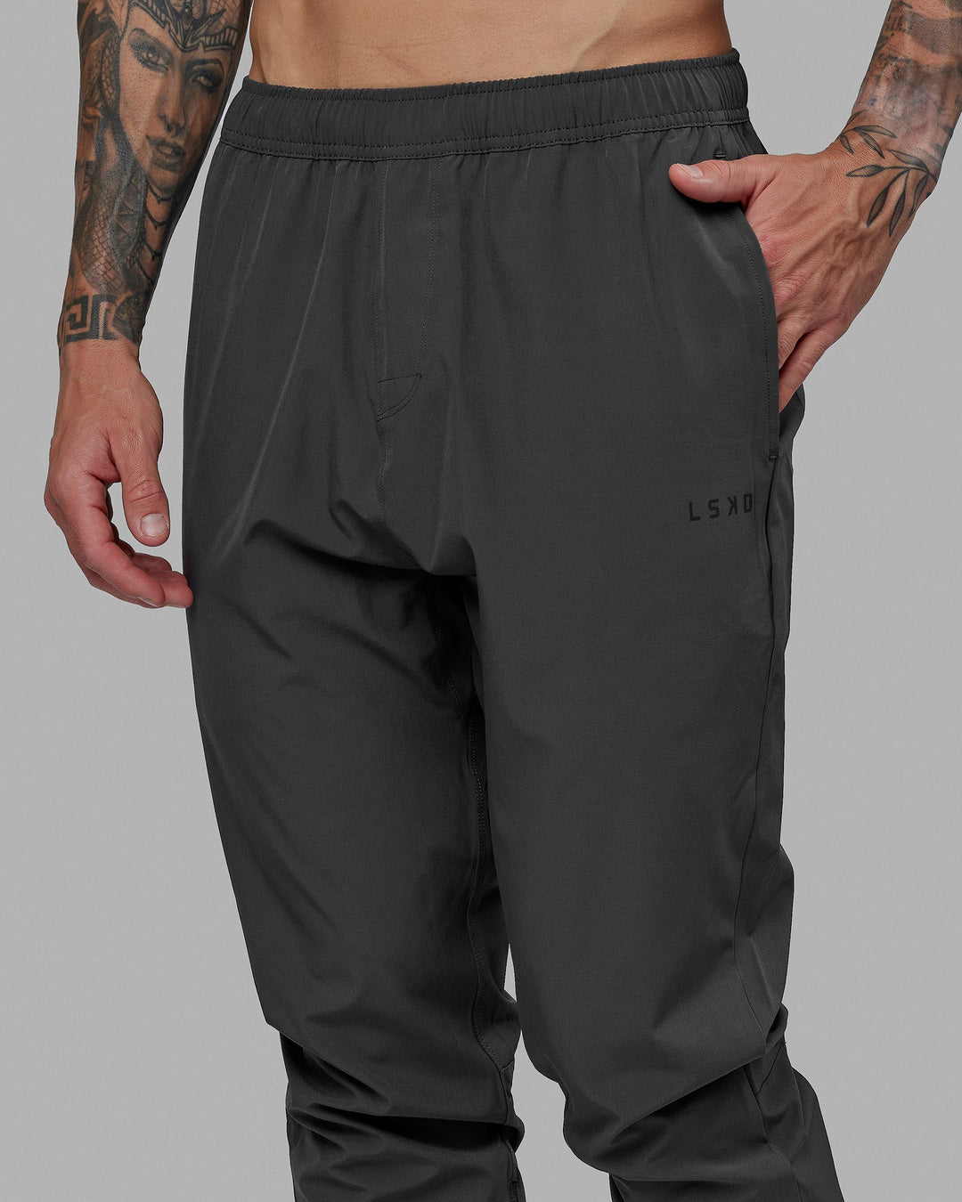 Warm Up Zip Cuff Performance Pant - Asphalt