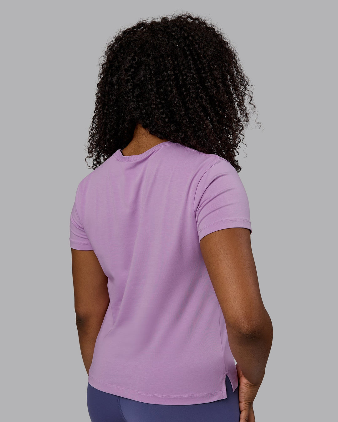 Woman wearing Deluxe PimaFLX Tee - Light Violet