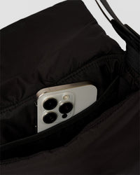 Puffer Crossbody Bag - Black