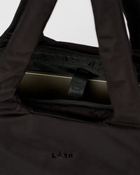 Puffer Tote Bag - Black