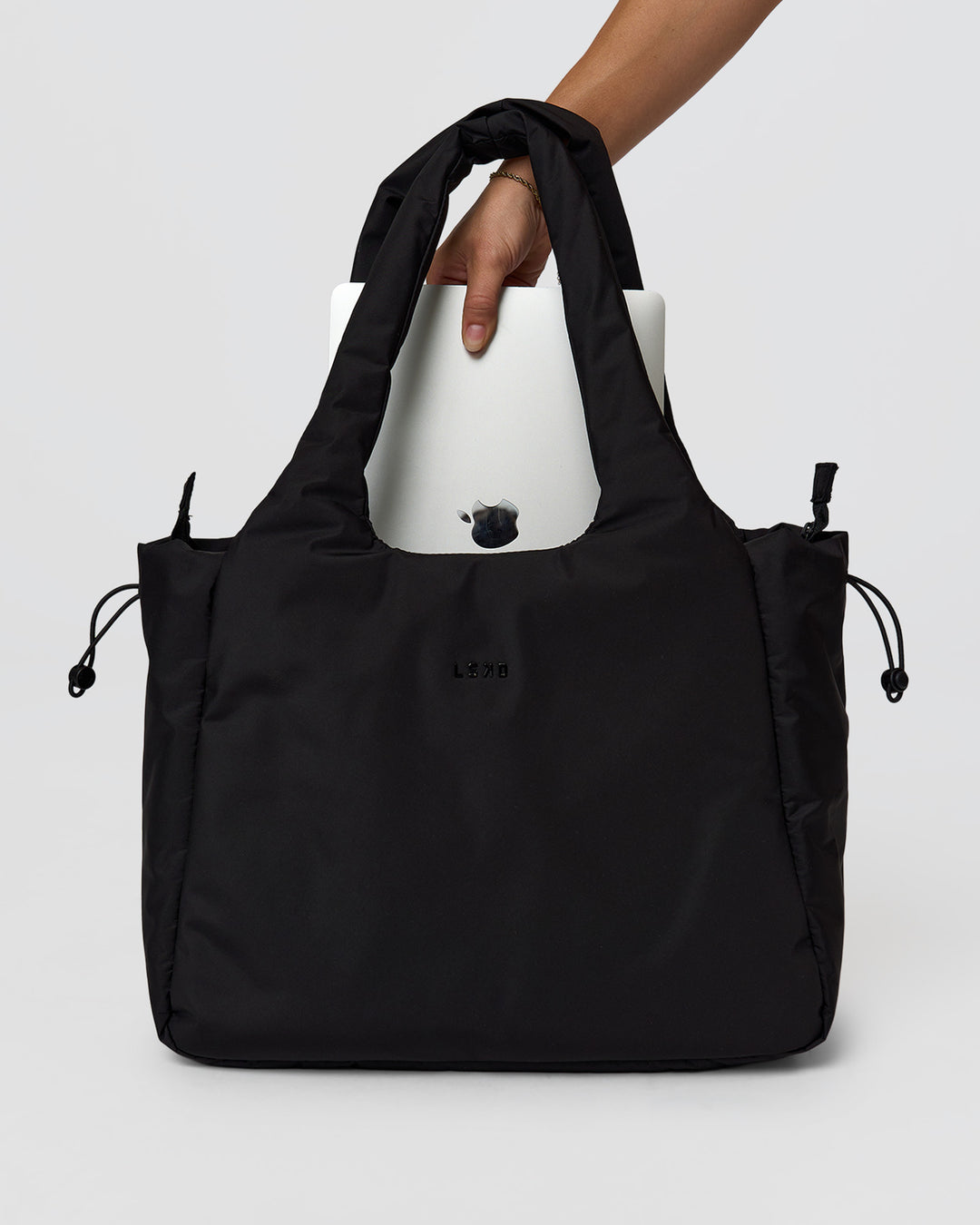 Puffer Tote Bag - Black