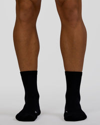 Race Fast Performance Quarter Socks - Black-Reflective | Thumbnail Index: 3
