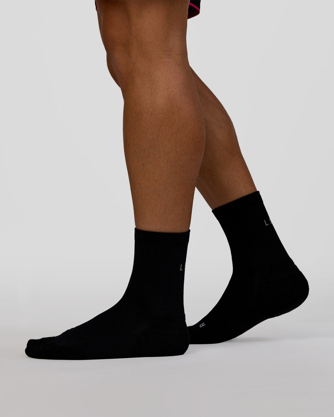 Race Fast Performance Quarter Socks - Black-Reflective - view 2