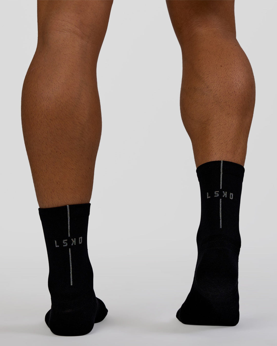 Race Fast Performance Quarter Socks - Black-Reflective - view 3