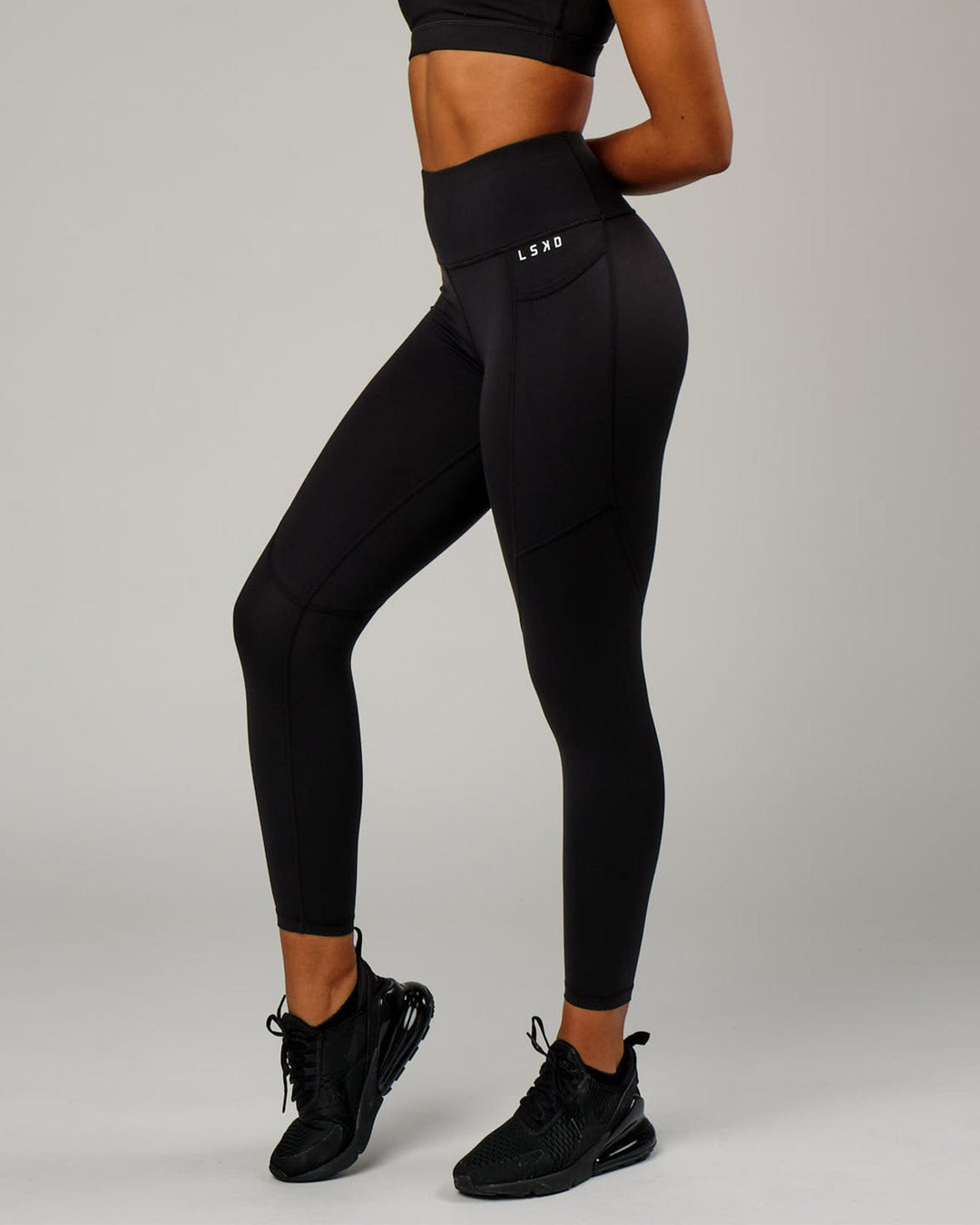 Rep Ultra High-Rise 7/8 Legging Pockets - Black-White - view 1