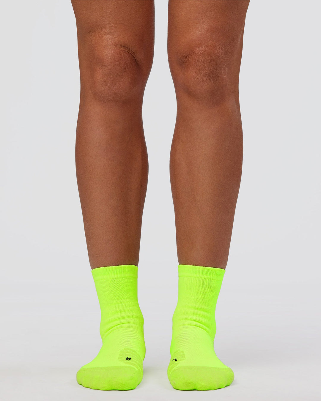 Run Club Performance Quarter Socks - Lime Glo