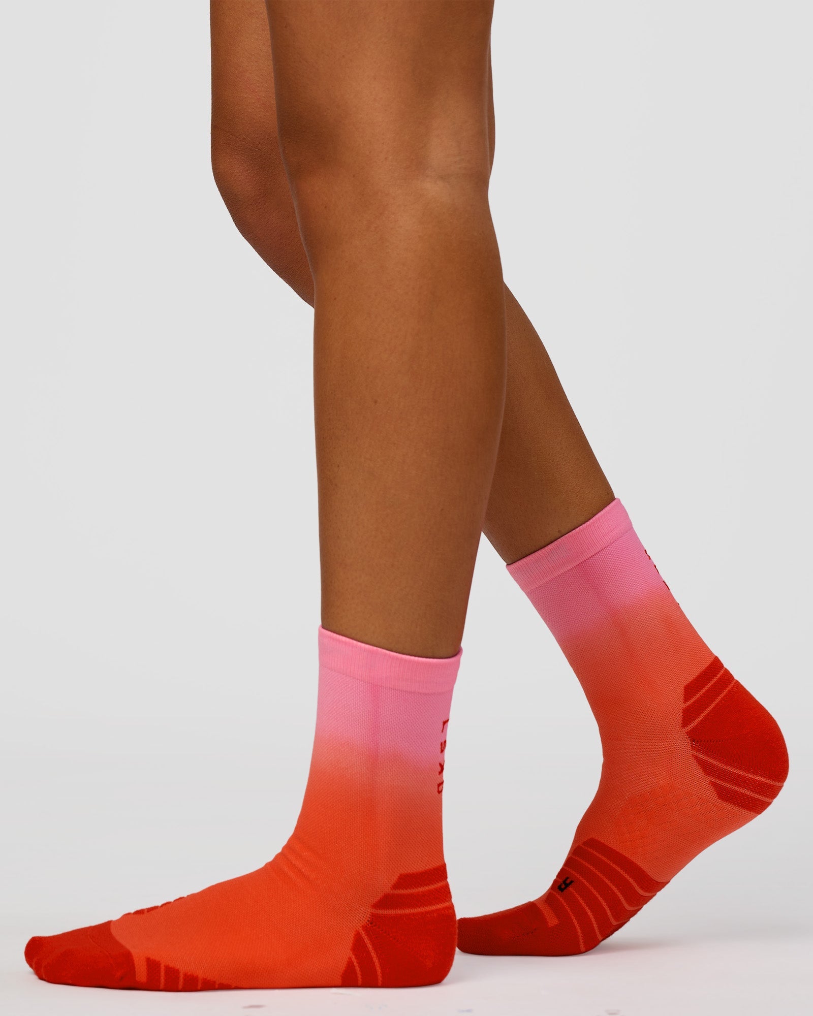 Run Performance Quarter Socks - Pink Ombre