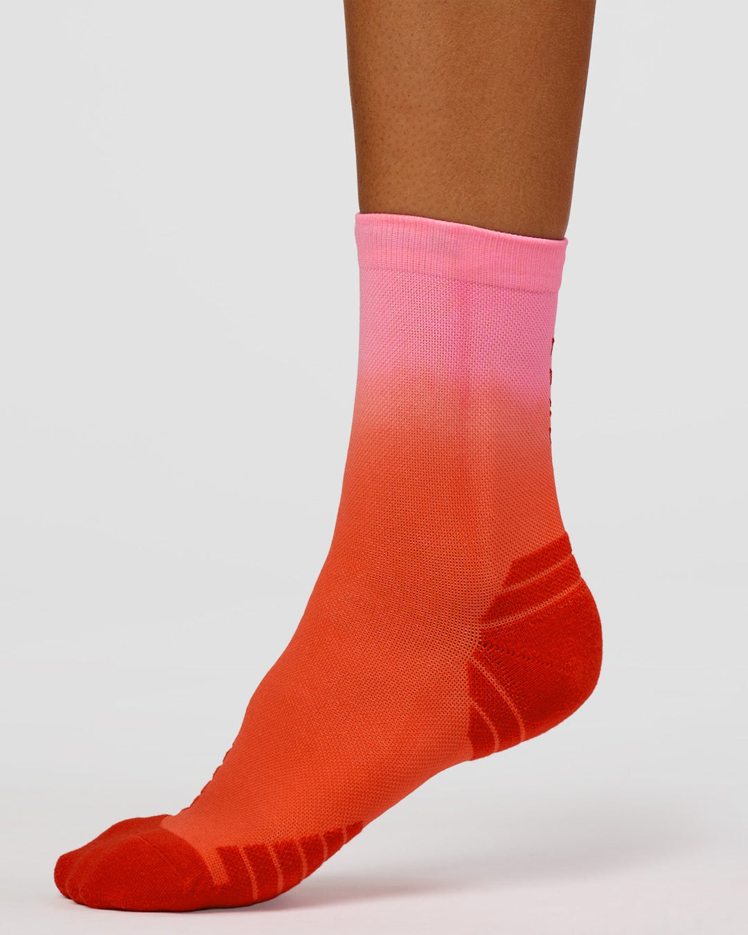 Run Performance Quarter Socks - Pink Ombre