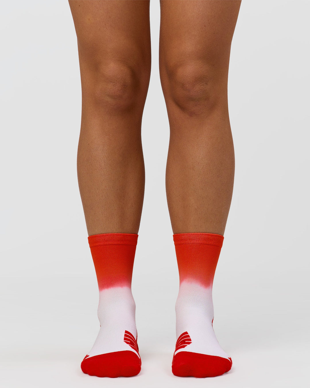 Run Performance Quarter Socks - White-Flame Ombre - view 1