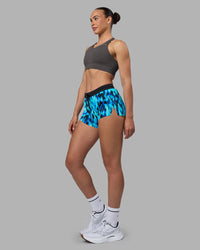 Woman wearing Accelerate 3" Running Short - Luminous | Model:Sophie | Size:S