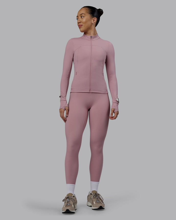 Woman wearing Aspire Jacket - Cosmetic Pink
