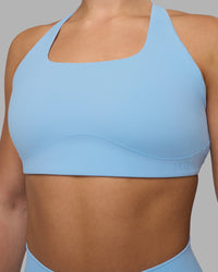 Woman wearing Aspire Sports Bra - Open Air | Model:Keisha | Size:S