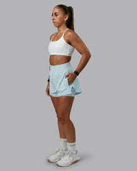 Woman wearing Challenger 3" Lined Performance Short in Skyride | Size:S | Model:Tylah