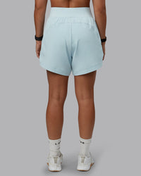 Woman wearing Challenger 5" Lined Performance Short in Skyride | Size:S | Model:Tylah