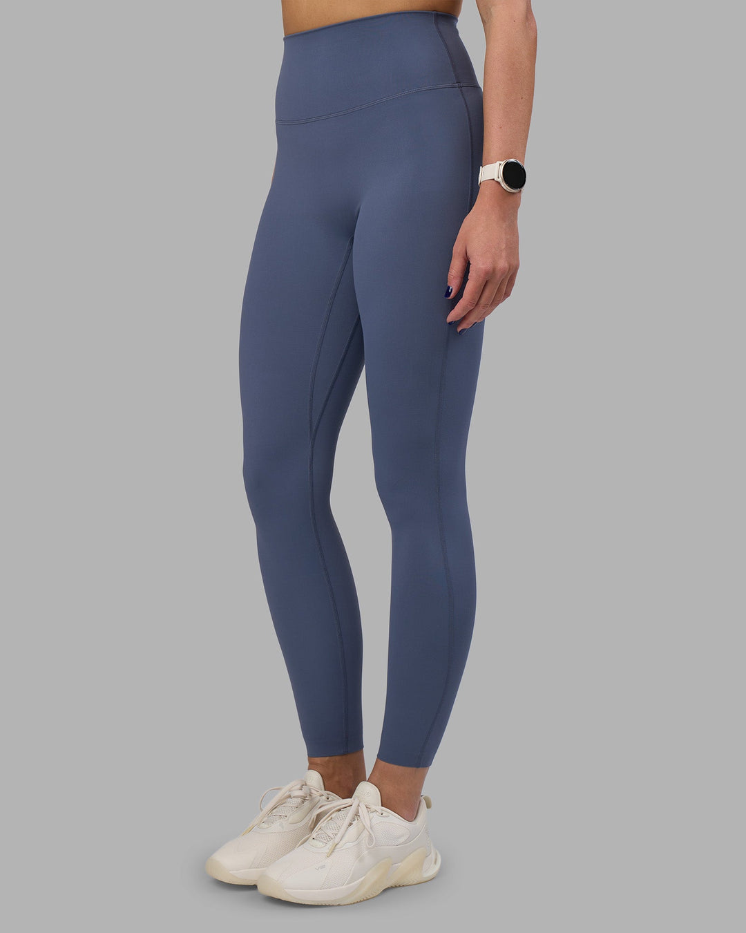 Woman wearing Elixir Ultra High-Rise Full Length Legging - Night Shadow | Model:Phoebe | Size:S