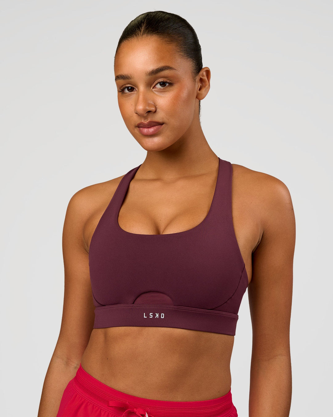 Fast-Track Sports Bra - Cherry Lacquer - view 10