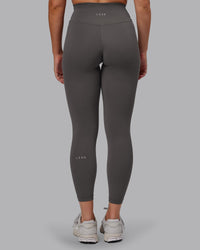 Woman wearing Fusion Ultra High-Rise 7/8 Legging - Dark Storm | Model:Hannah | Size:S