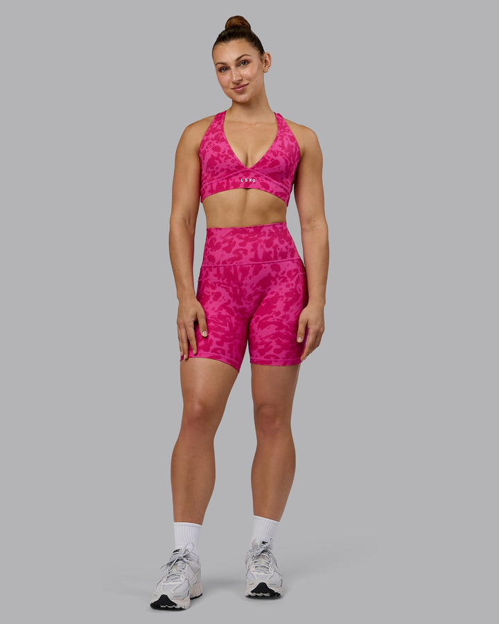 Fusion Mid-Length Shorts - Strawberry-Lava Lamp
